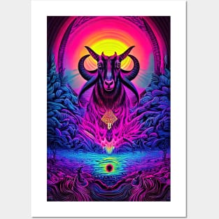 Psychedelic Pop art - GOAT Posters and Art